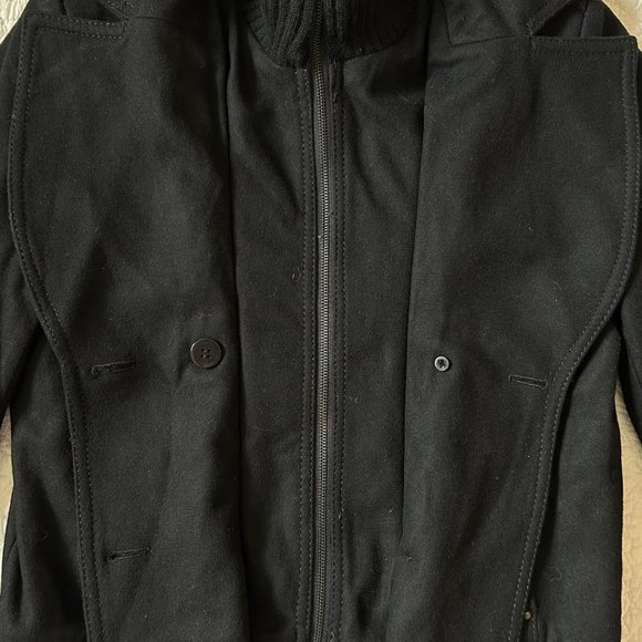 Size Large Women's Buffalo by David Bitton Black Jacket Button Front, Collared, - Picture 6 of 10